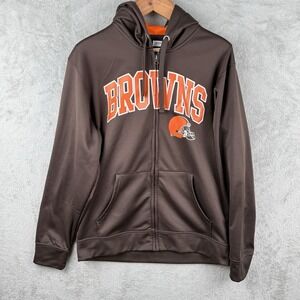 Cleveland Browns Full Zip Hoodie Mens M Therma-Fit Jacket Fandom NFL Team